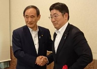 菅義偉内閣総理大臣と。新型コロナ克服と変革を宮城からお支えします！